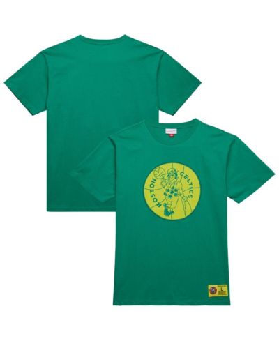 Mitchell & Ness Мужская футболка Kelly Green Boston Celtics Hardwood Classics Neon Nights Premium