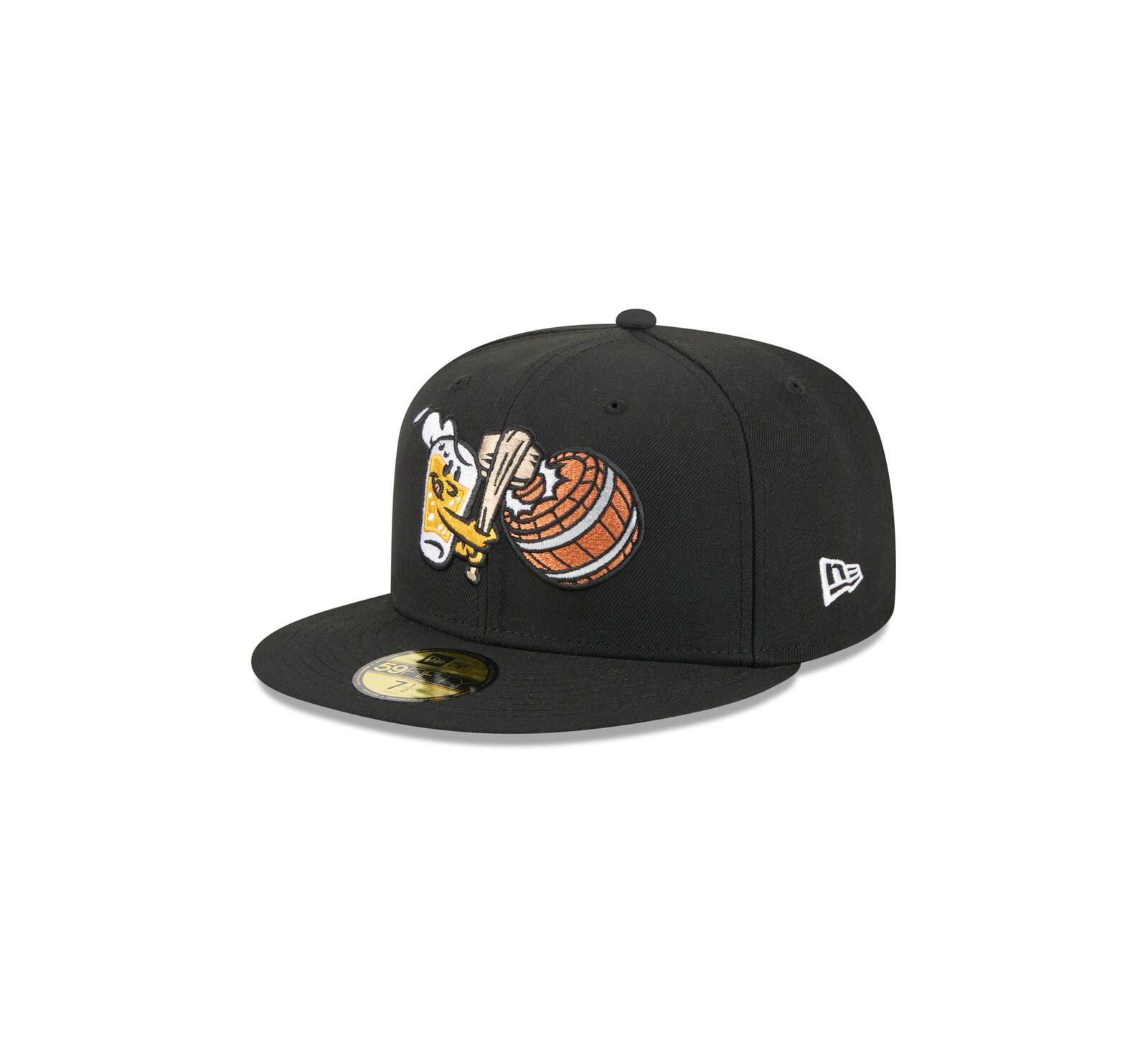 New Era Men's Black West Michigan Whitecaps Theme Nights 59FIFTY Fitted Hat