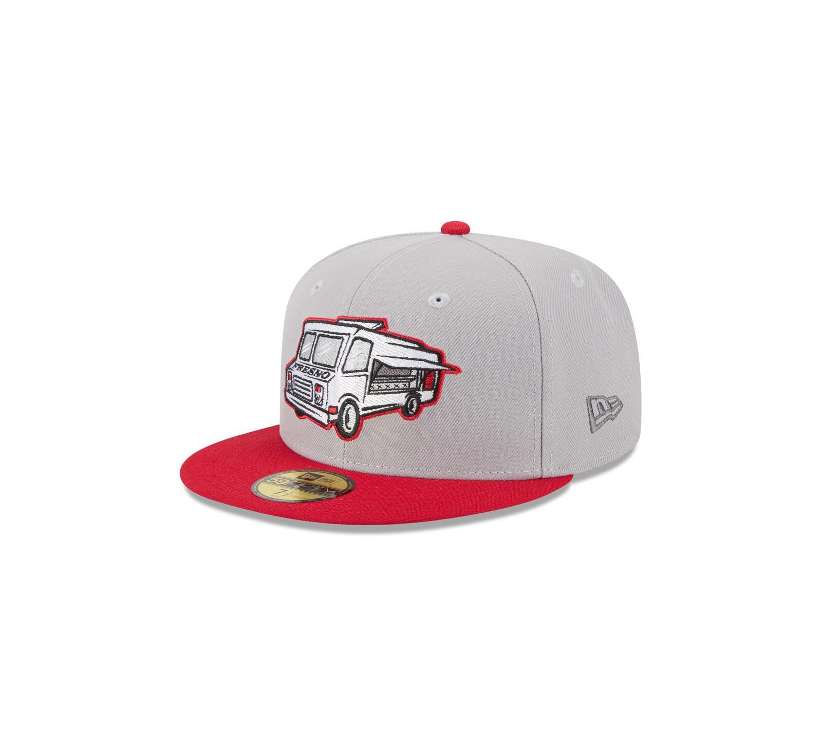 New Era Men's Gray Fresno Grizzlies Theme Nights 59FIFTY Fitted Hat