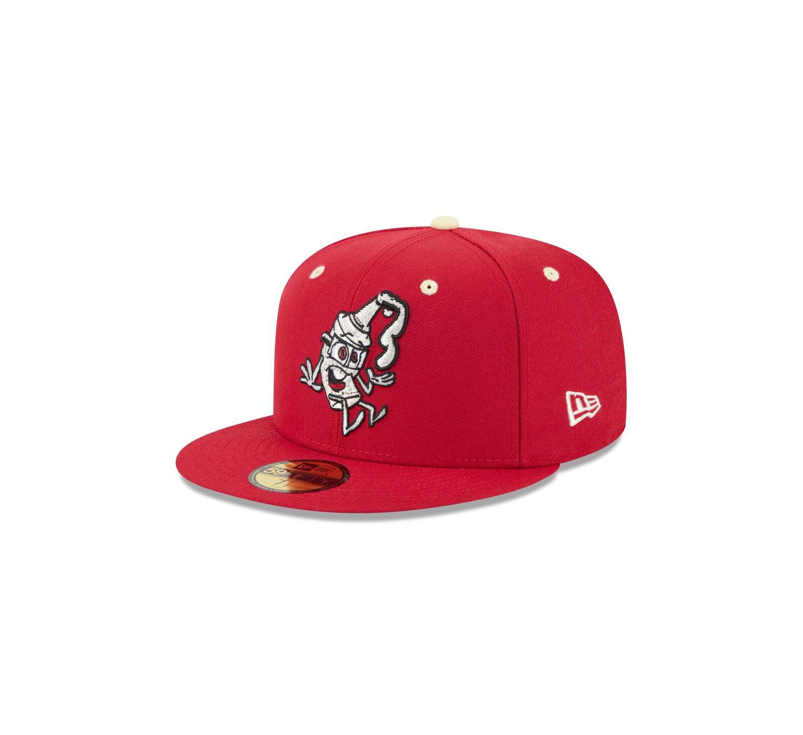 New Era Men's Red Rocket City Trash Pandas Theme Nights 59FIFTY Fitted Hat