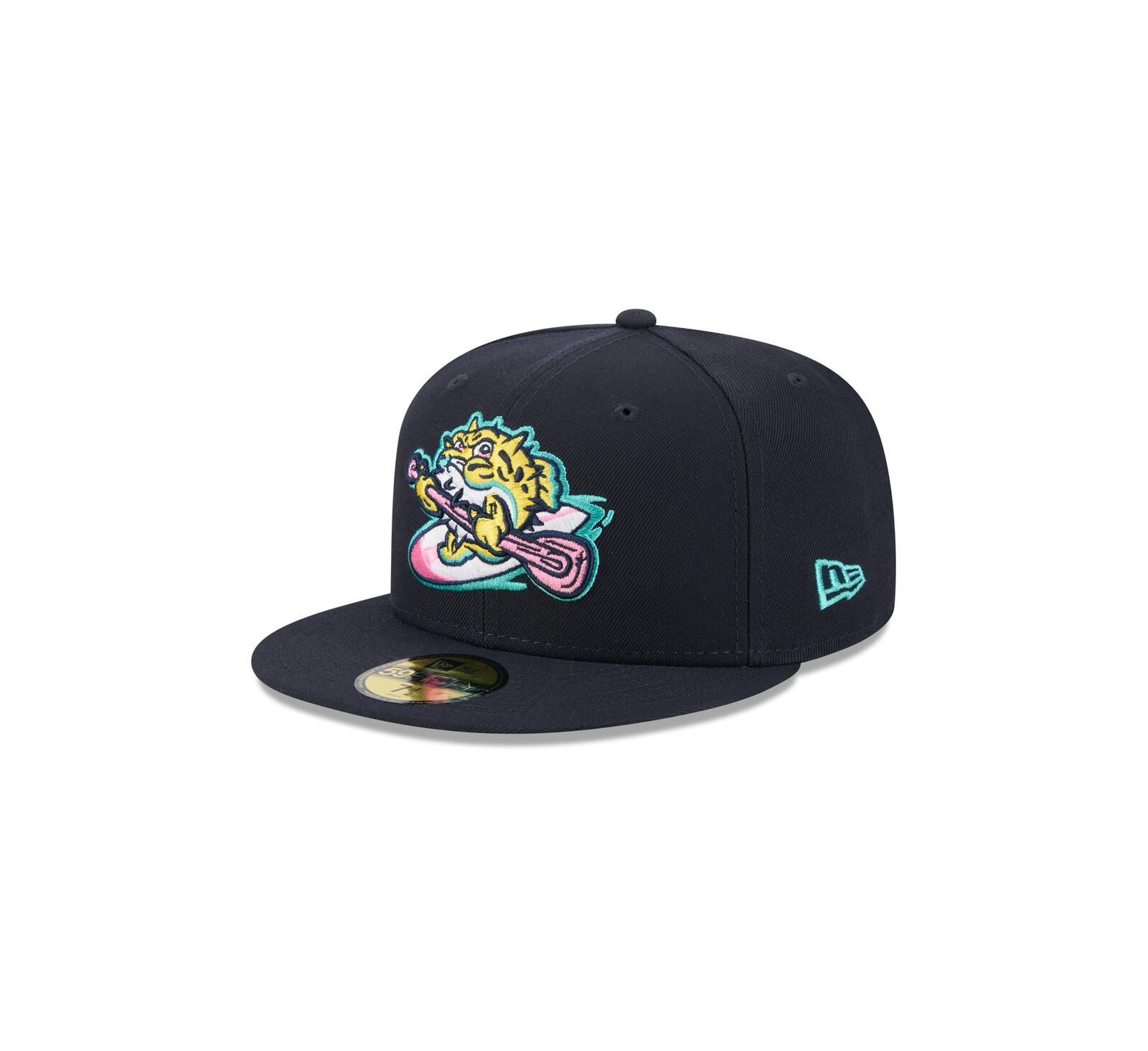 Мужская бейсболка New Era 59FIFTY Miami Dolphins 2025 NFL Crucial Catch Navy