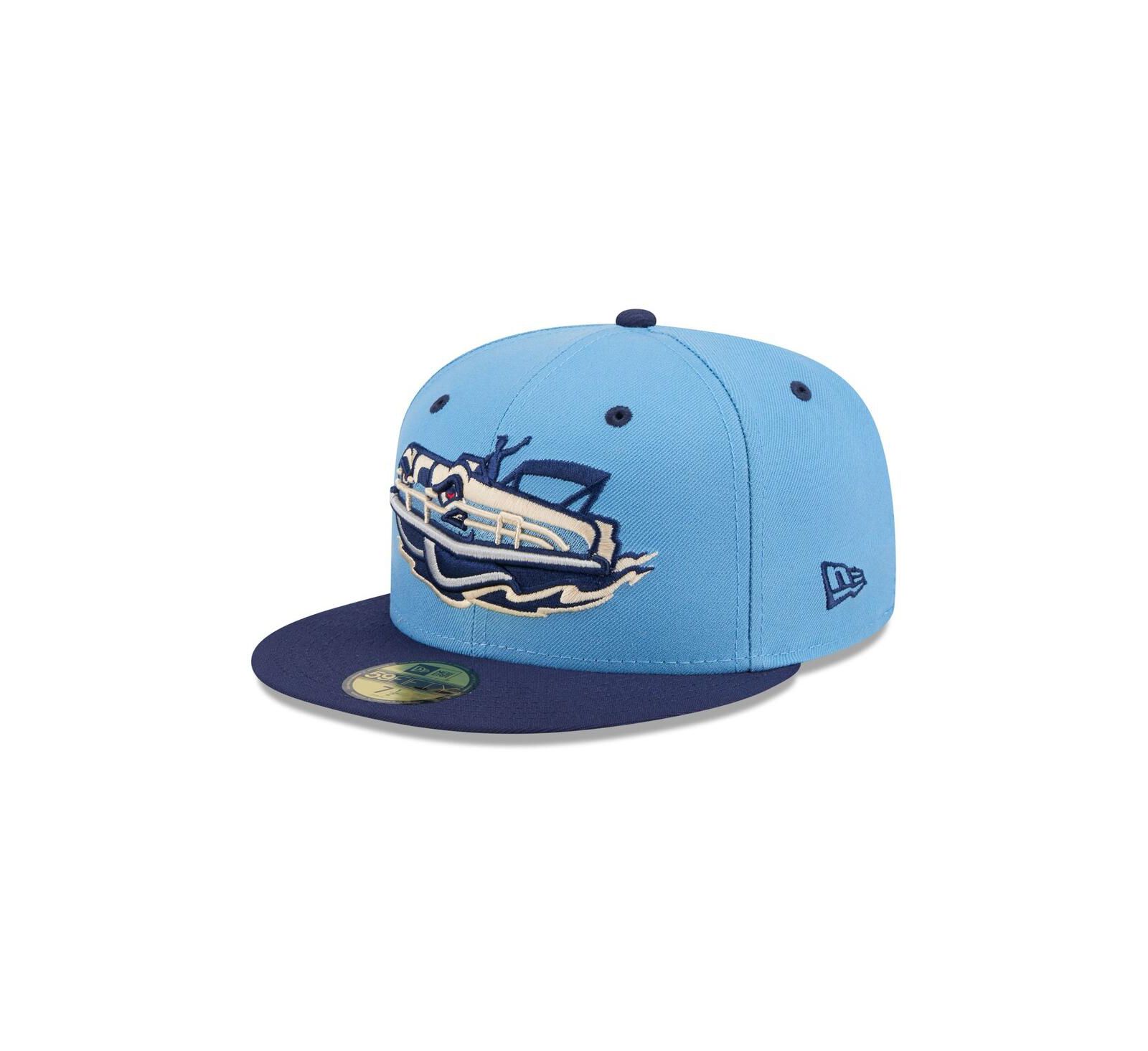 New Era Мужская кепка New Era Great Lakes Loons Theme Nights 59FIFTY Fitted Light Blue