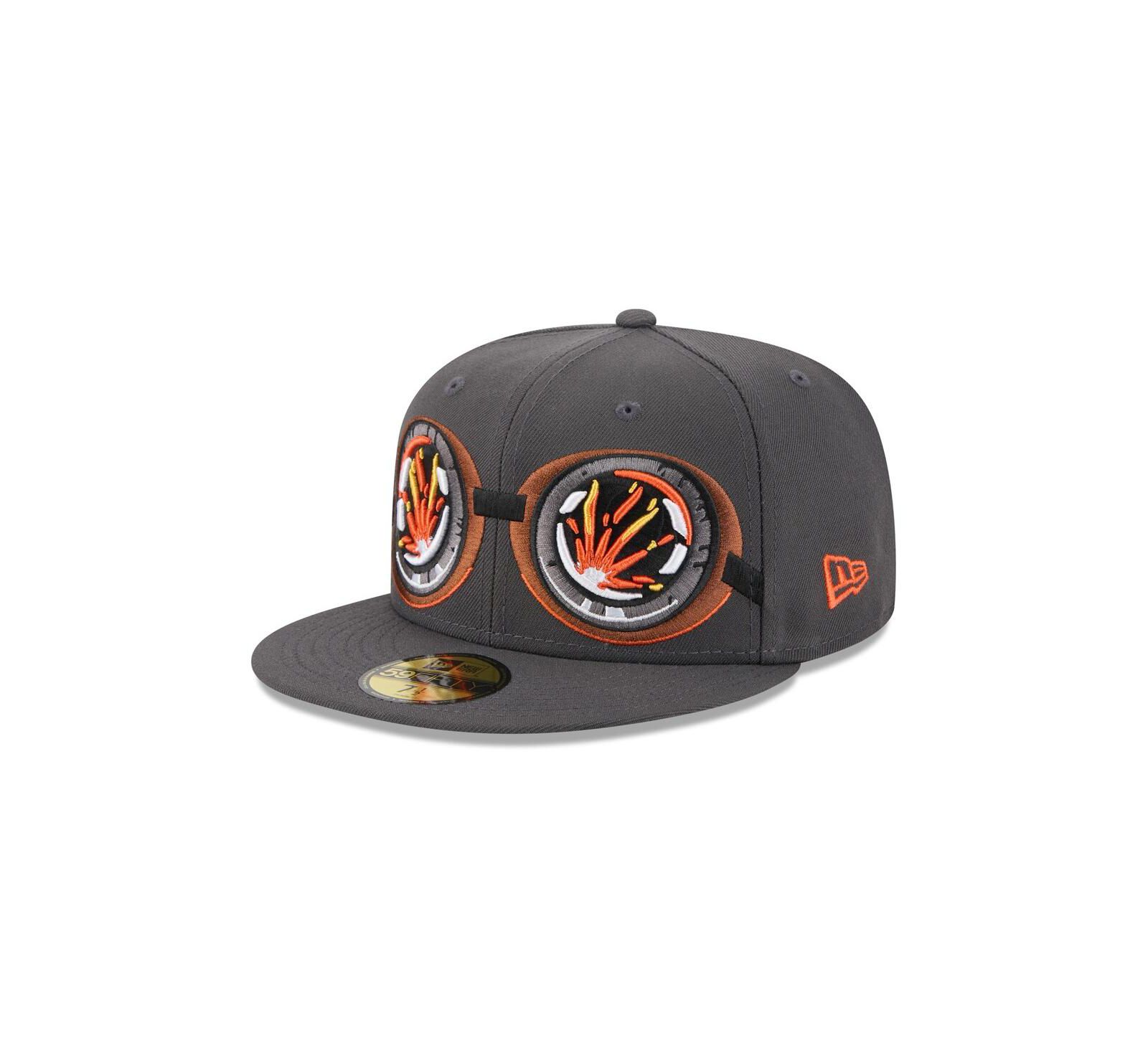 Мужская кепка New Era Gray Lehigh Valley IronPigs Theme Nights 59FIFTY Fitted