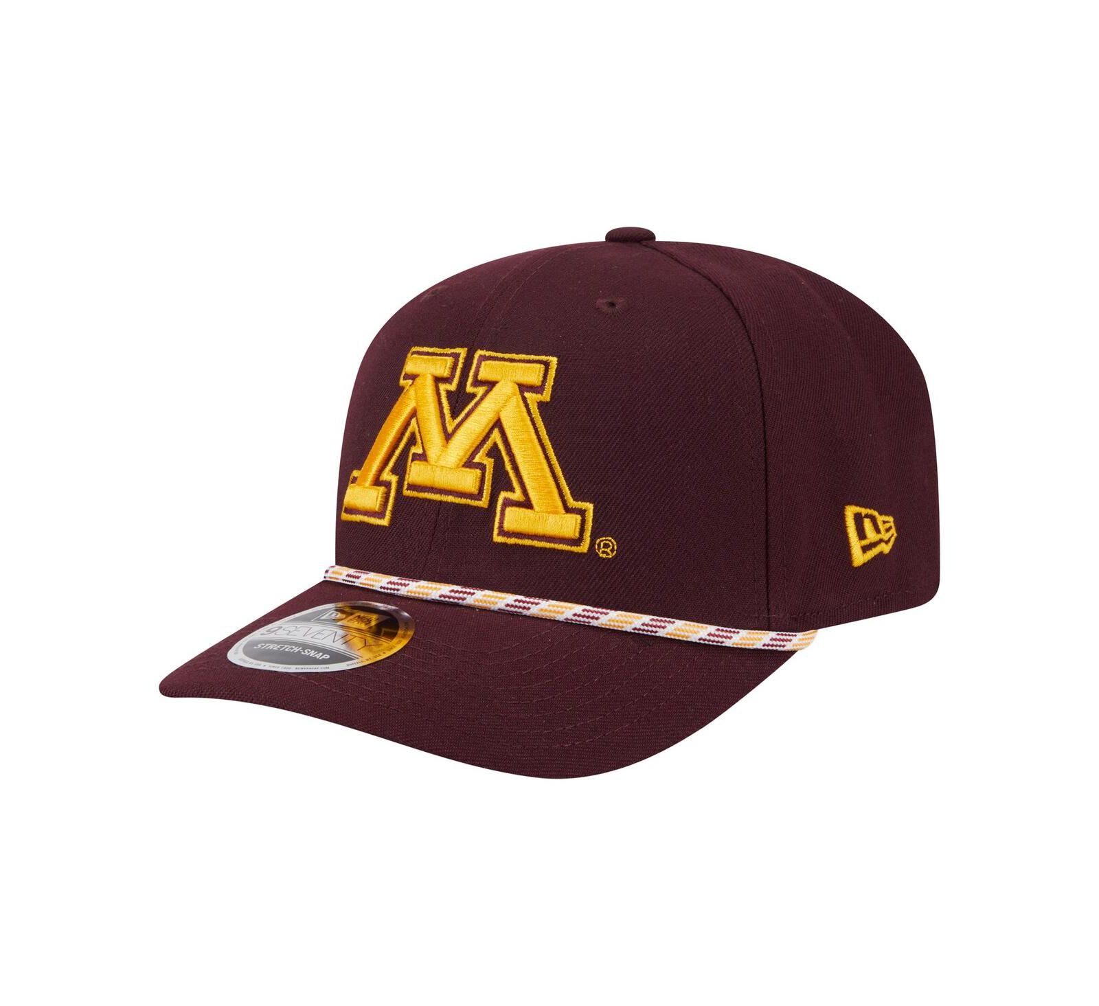New Era мужская бордовая кепка Minnesota Golden Gophers Game Day Multi-Rope 9SEVENTY Stretch Snap