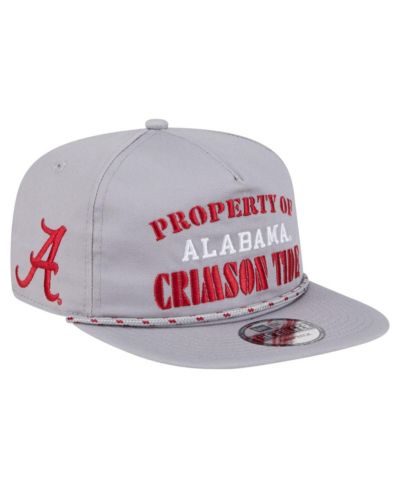 Мужская винтажная кепка New Era Alabama Crimson Tide Gray Adjustable