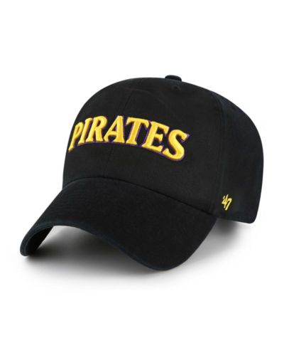 Мужская бейсболка '47 Brand ECU Pirates Clean Up Adjustable Black