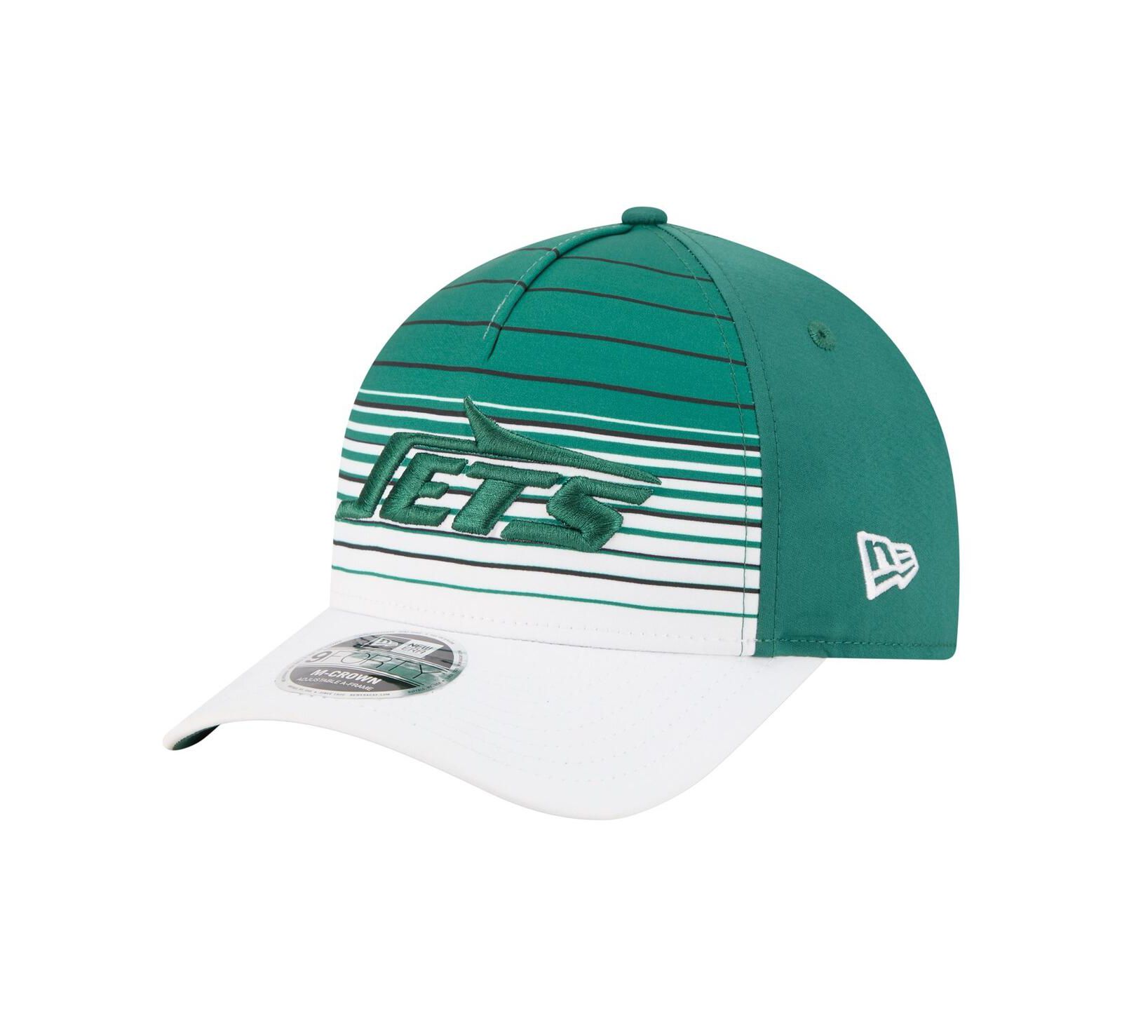 New Era Мужская кепка New York Jets Adventure Gradient 9FORTY M-Crown A-Frame Adjustable Hat Белая/Зеленая