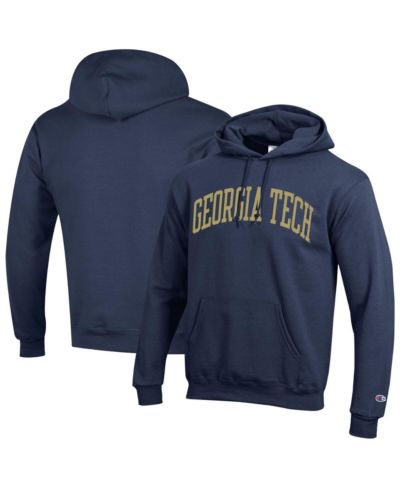 Мужской худи Champion Navy Georgia Tech Yellow Jackets Basic Arch Fleece