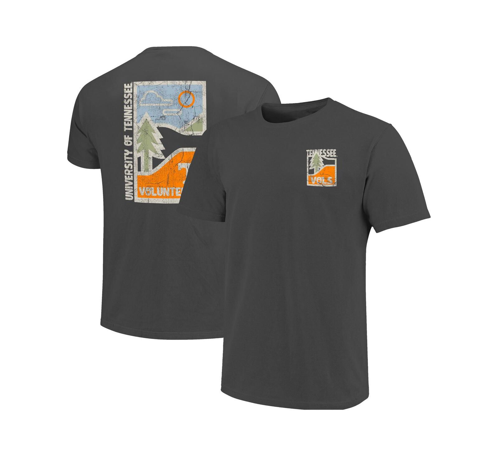 Мужская футболка Image One Men's Graphite Tennessee Volunteers Comfort Colors Minimal Vista Distressed Graphics T-Shirt