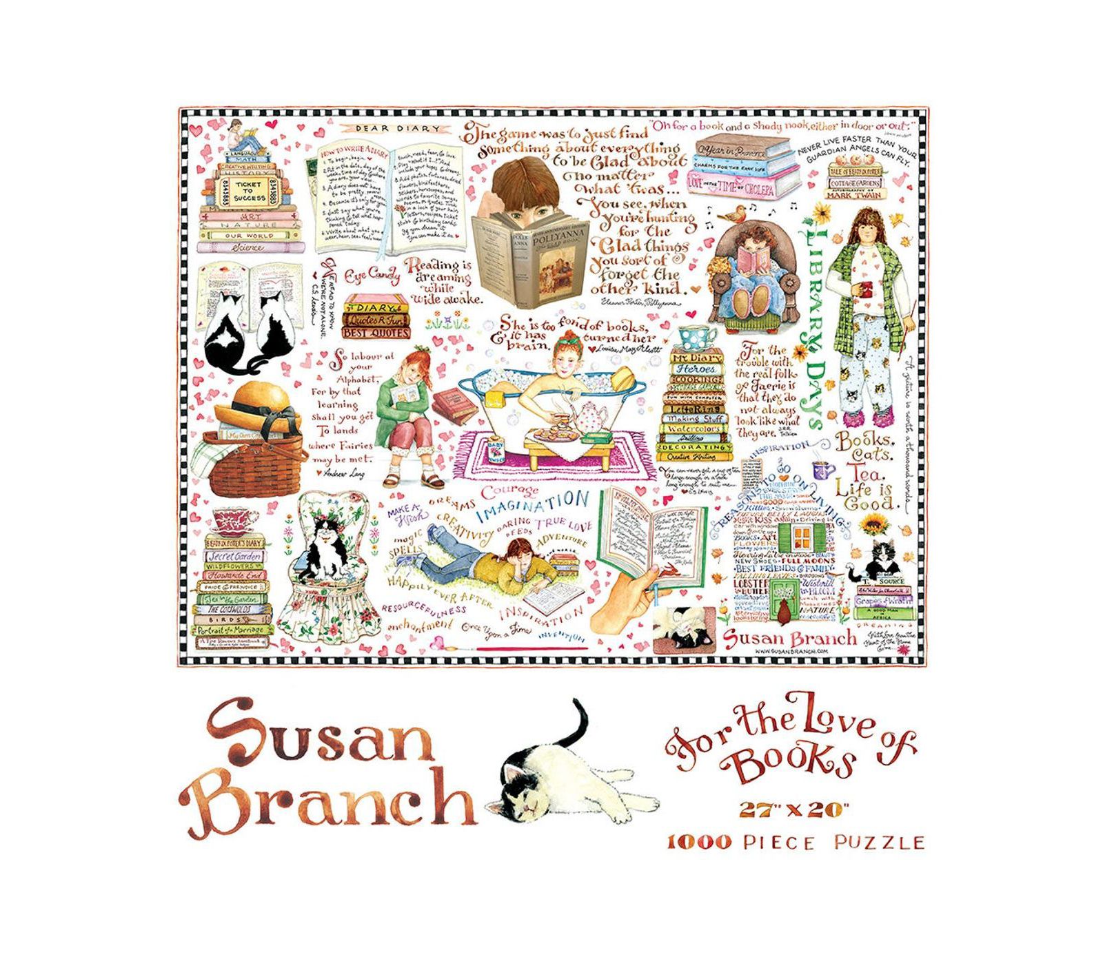 Пазл TF Publishing Books & Cats Susan Branch 1000 Piece