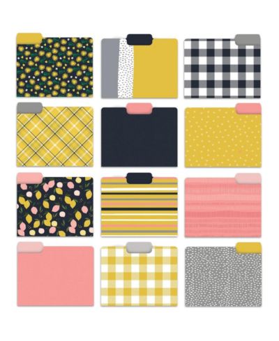Joy Designer Set of 12 Decorative File Folders