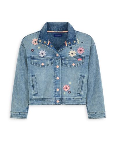 Детская джинсовая куртка из эластичной ткани SCOTCH & SODA