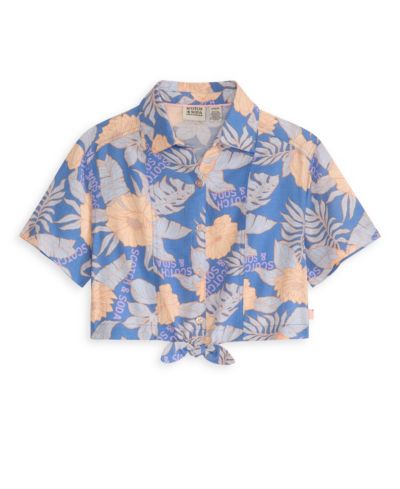 Рубашка SCOTCH & SODA Big Girls Short Sleeve Front Button Up