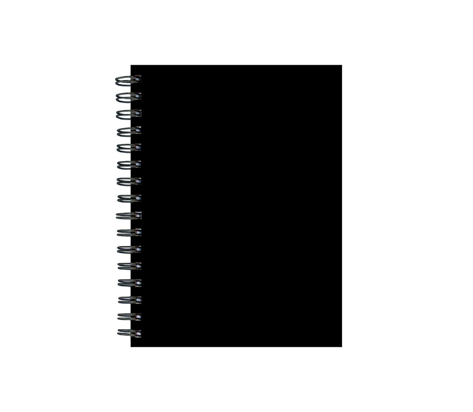 Business Black 7.5"x9" Spiral Lined Journal