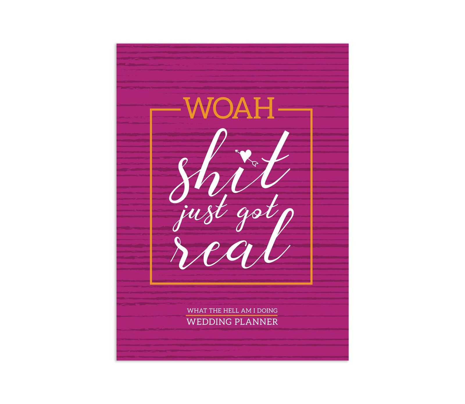 Woah! Undated 7.5"x10.25" Monthly Wedding Planner