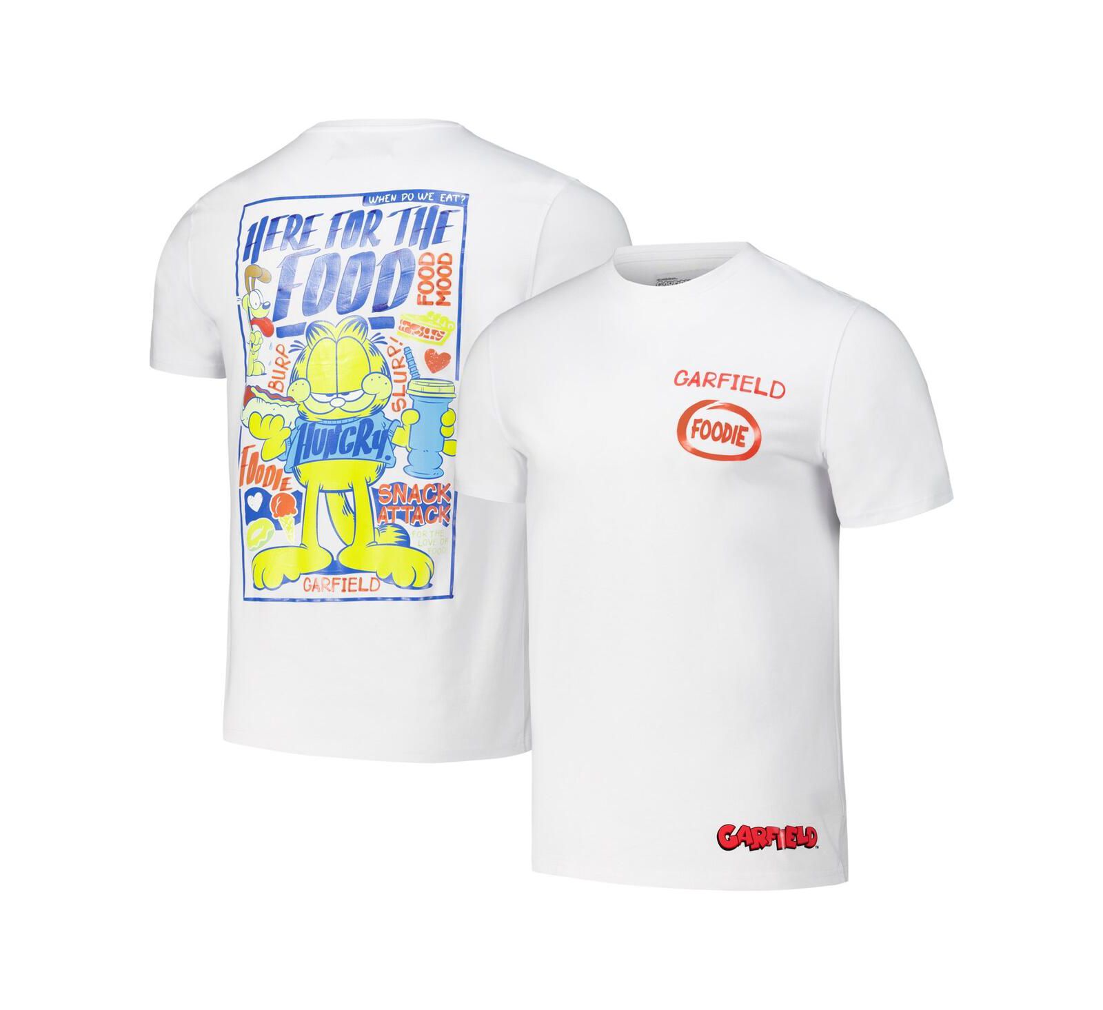 Мужская футболка Freeze Max White Garfield Foodie Regular Fit