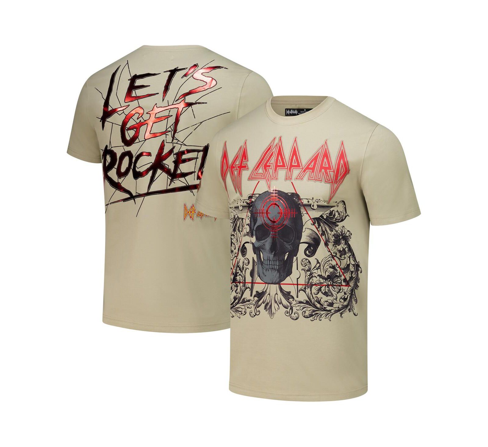 Freeze Max Мужская футболка Def Leppard Let's Get Rocked Tan