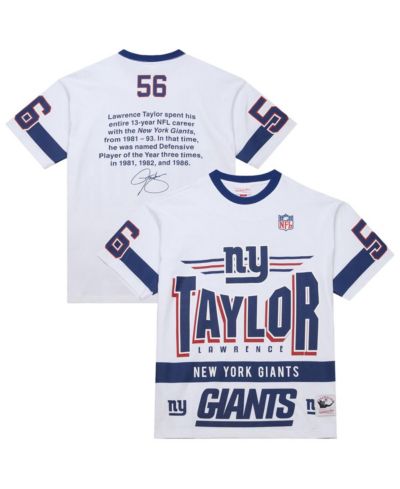 Mitchell & Ness Мужская винтажная футболка Lawrence Taylor New York Giants с именем и номером