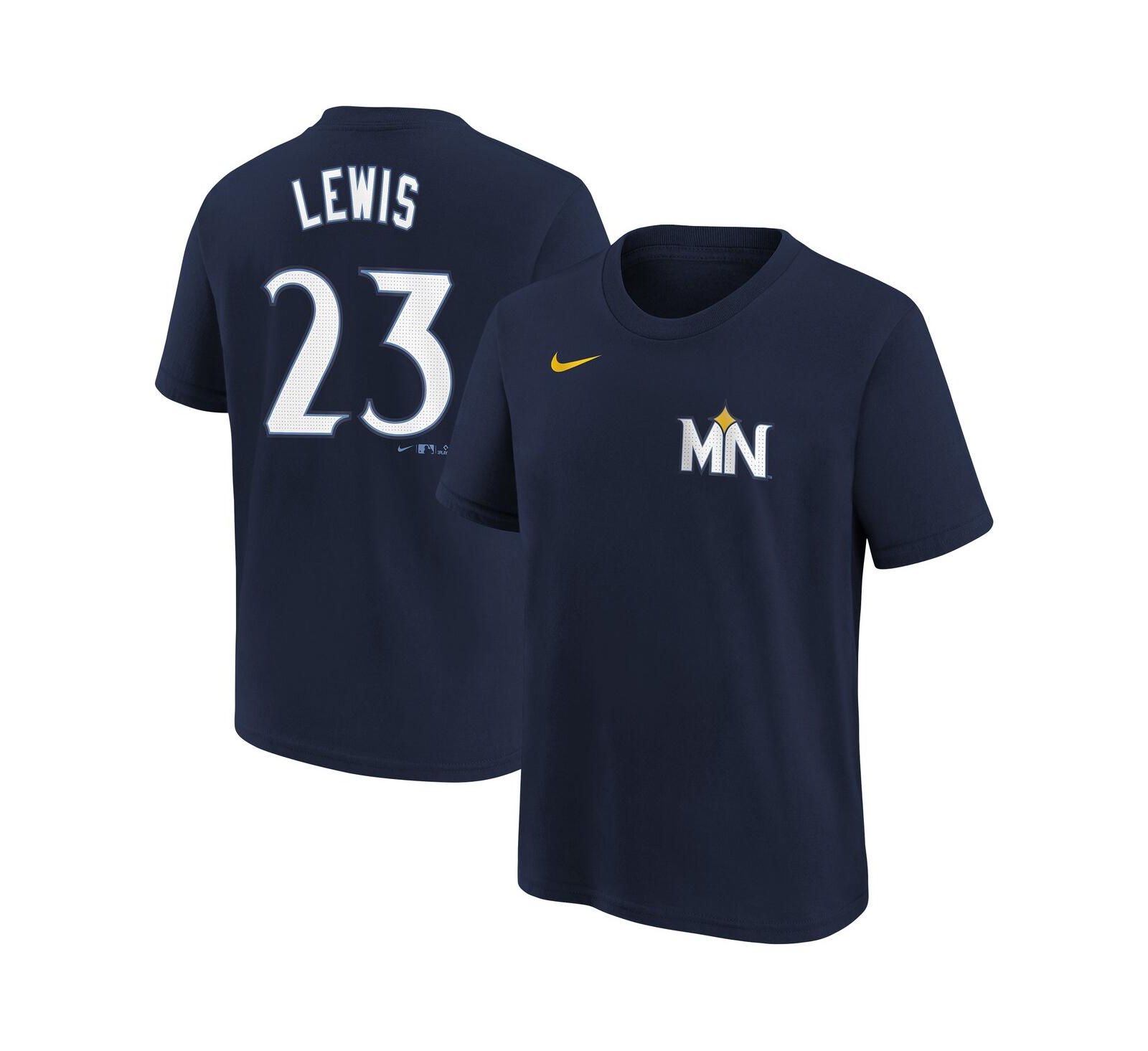 Nike Детская футболка Royce Lewis Navy Minnesota Twins Fuse City Connect
