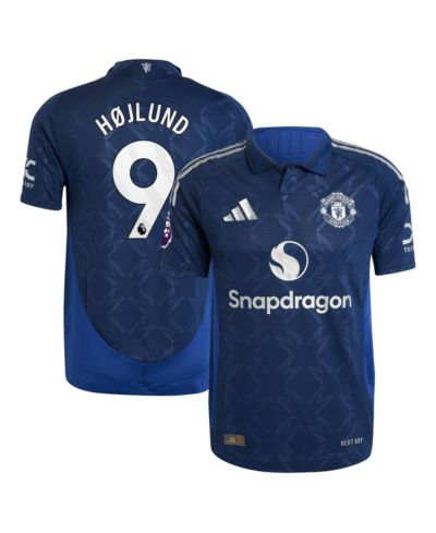 Мужская игровая джерси Adidas Rasmus Hojlund Navy Manchester United 2024/25 Away Authentic Player