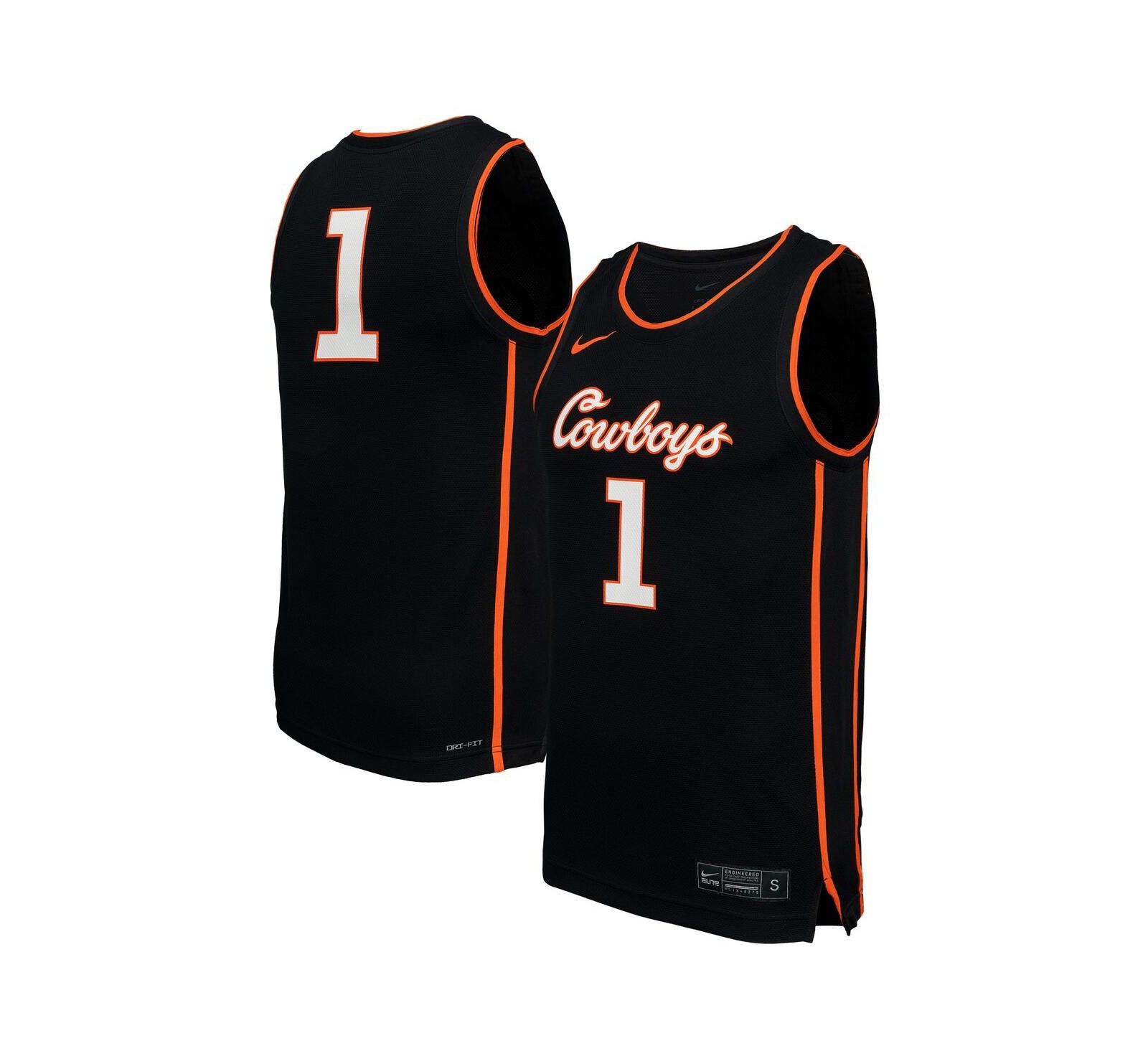 Nike Мужской 1 Black Oklahoma State Cowboys Replica Basketball Jersey