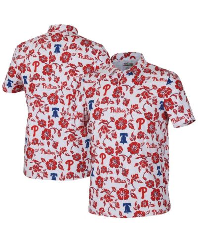 Reyn Spooner Men's White Philadelphia Phillies Pua Performance Polo Shirt