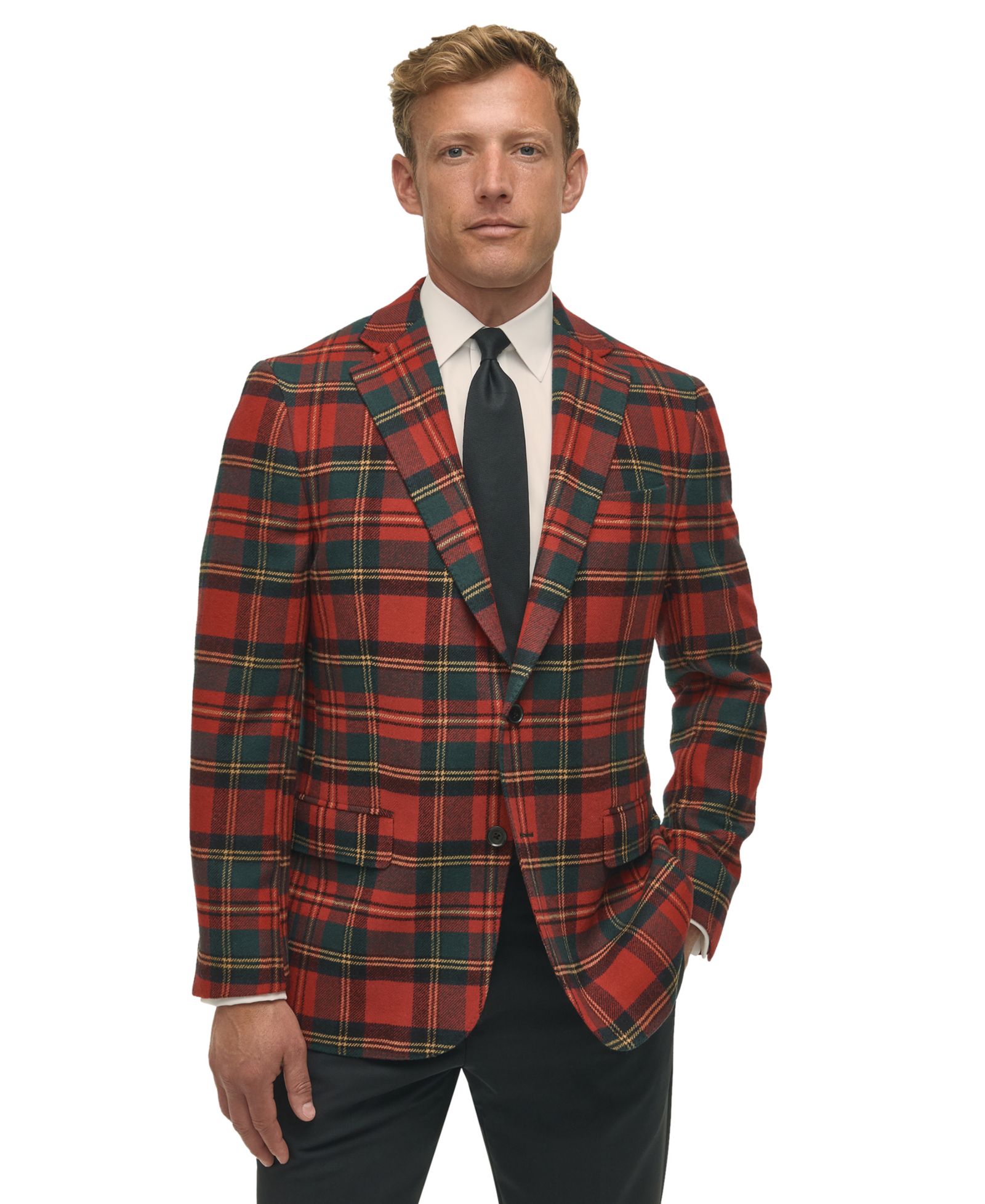 Мужской спортивный пиджак Brooks Brothers Classic-Fit Wool-Blend Plaid