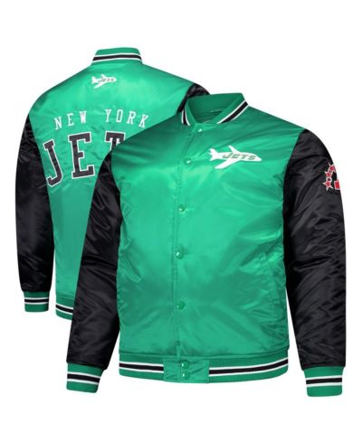 Мужская атласная куртка Mitchell & Ness Kelly Green New York Jets Team Satin Jacket