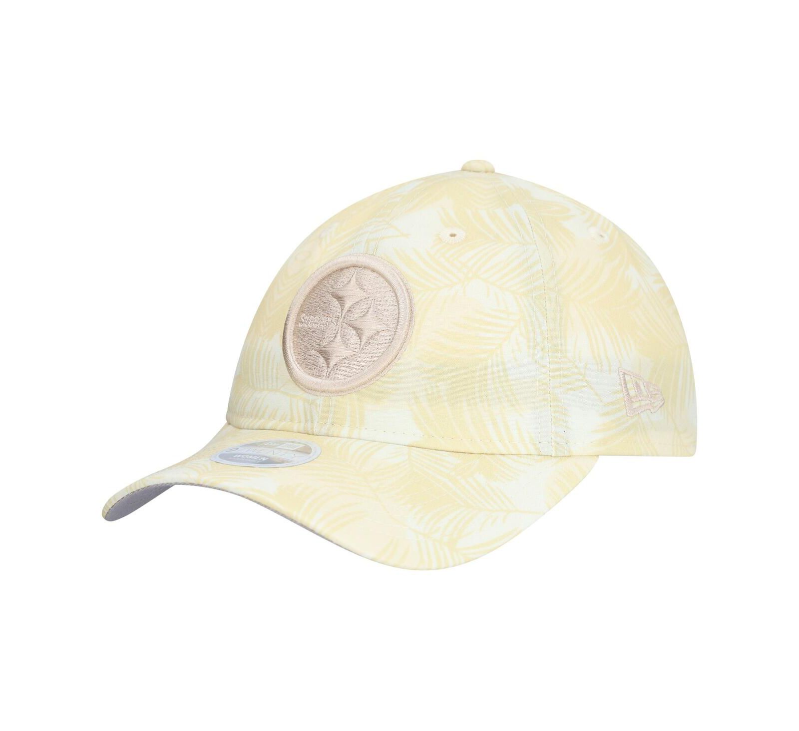 New Era Women's Cream Pittsburgh Steelers Frond 9TWENTY Adjustable Hat