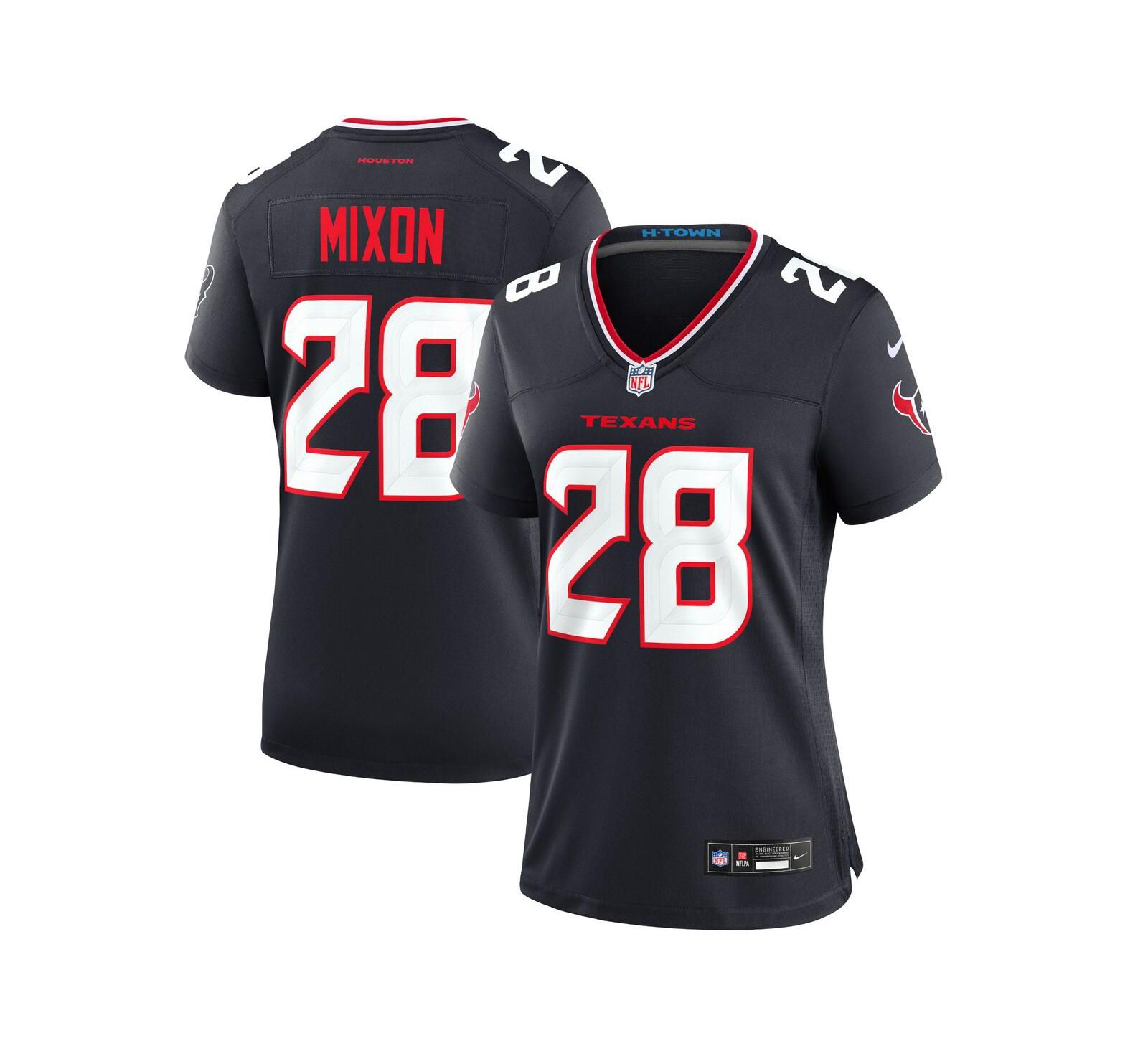 Женская джерси Nike Joe Mixon Navy Houston Texans Game