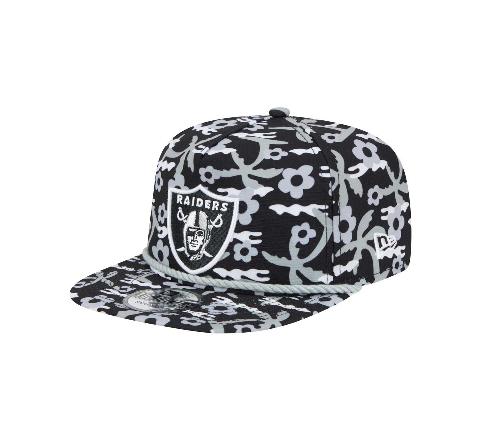 Кепка New Era Las Vegas Raiders Wakey Wakey Golfer Snapback, черная, Мужская