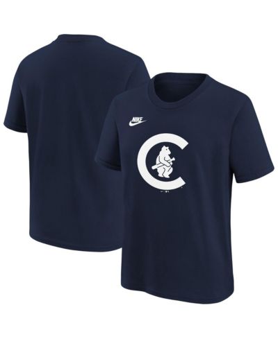 Nike Детская футболка Chicago Cubs Cooperstown Collection Team Logo Navy