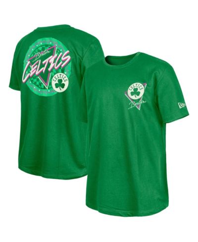 Мужская футболка New Era Boston Celtics, зеленая, со светящимся эффектом