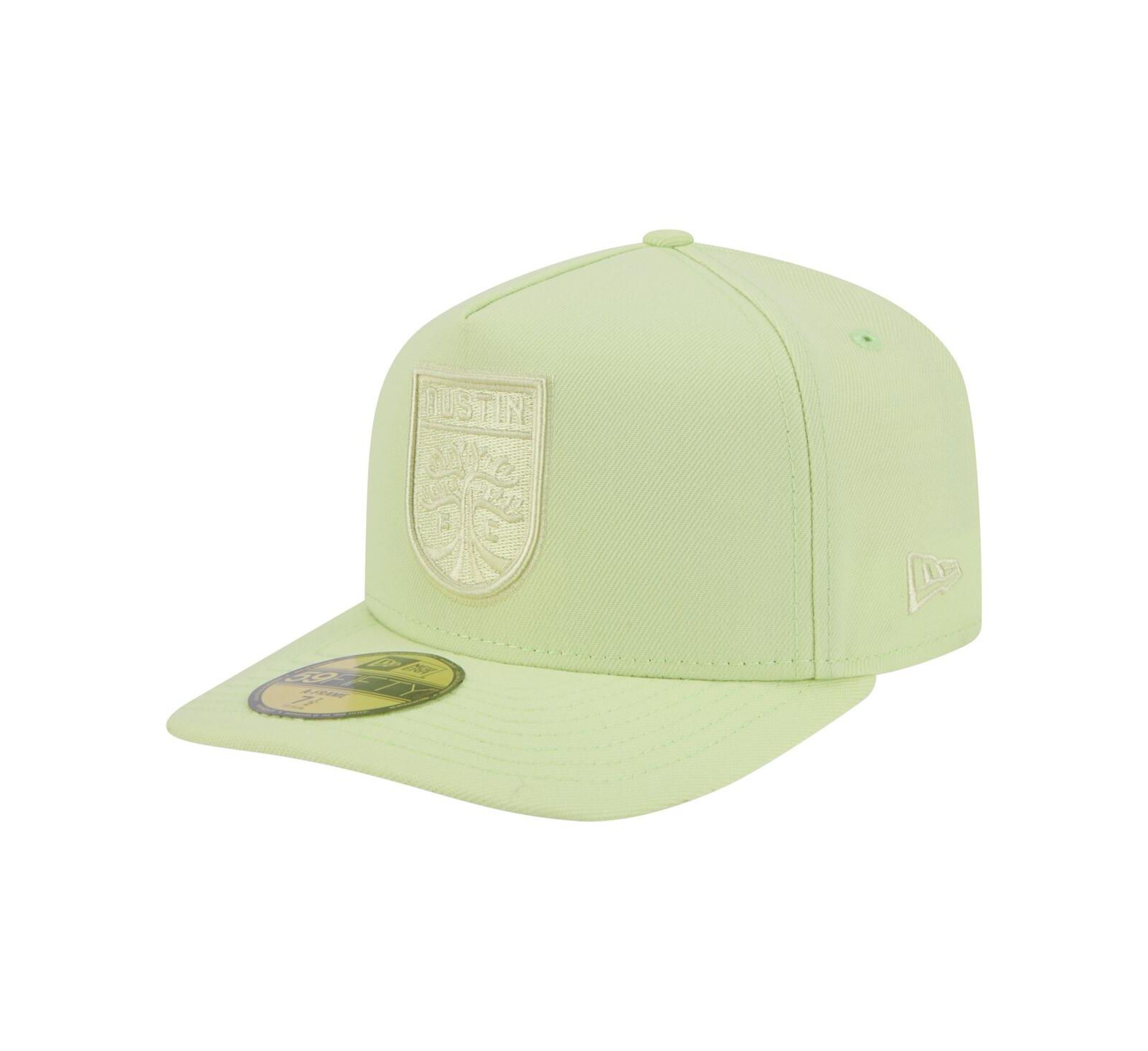 Мужская кепка New Era Austin FC Color Pack A-Frame 59FIFTY Fitted Hat зеленого цвета