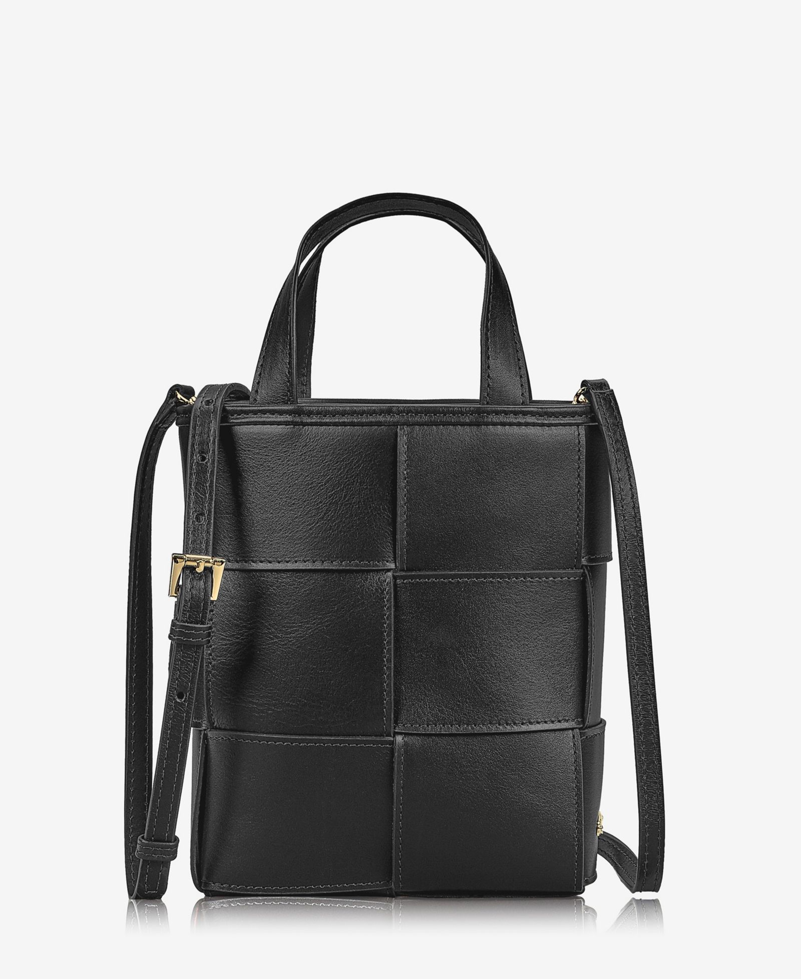GiGi New York Chloe Мини-сумка Shopper из кожи теленка Handwoven