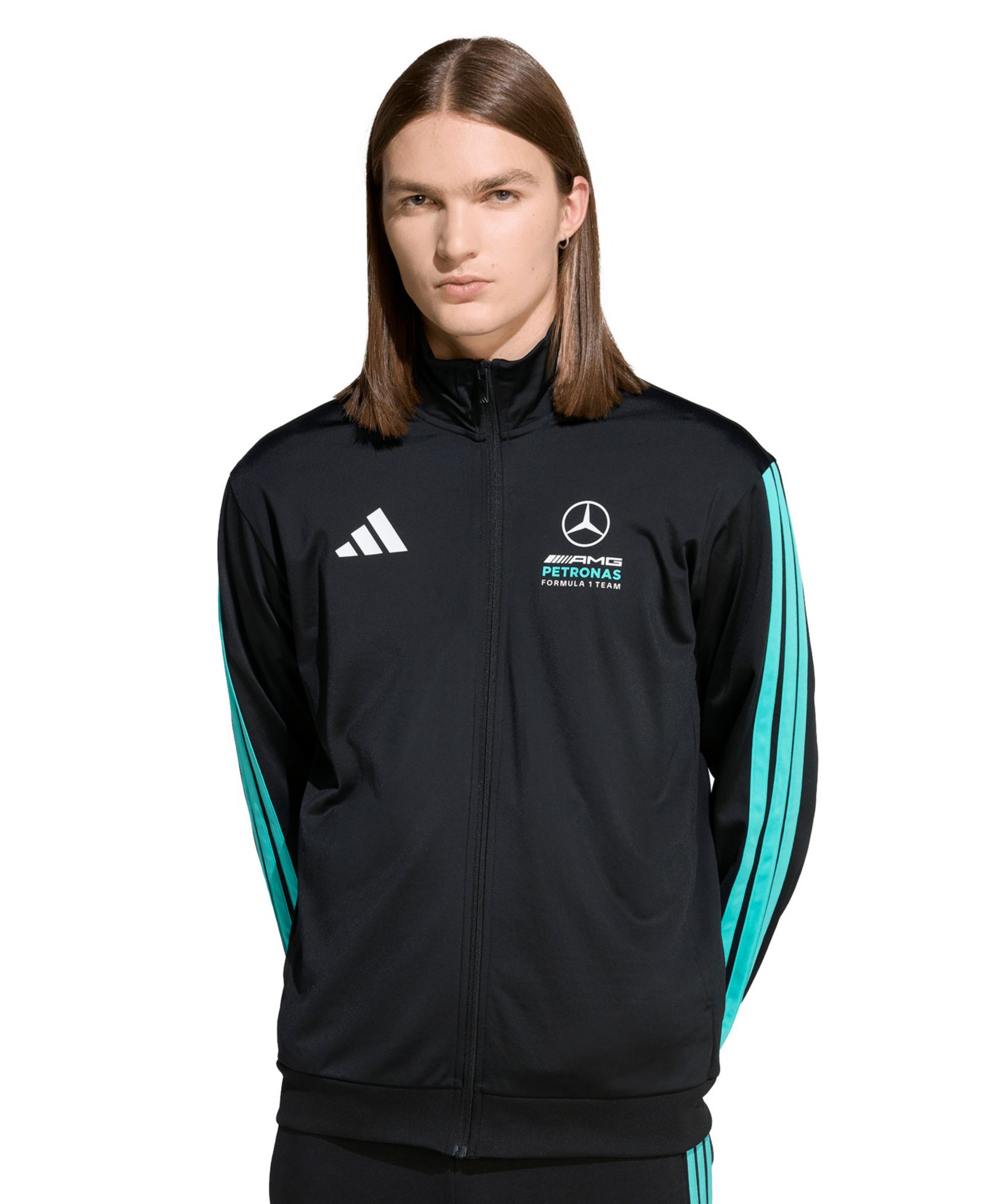 Мужская спортивная куртка adidas Mercedes Formula 1 с длинным рукавом