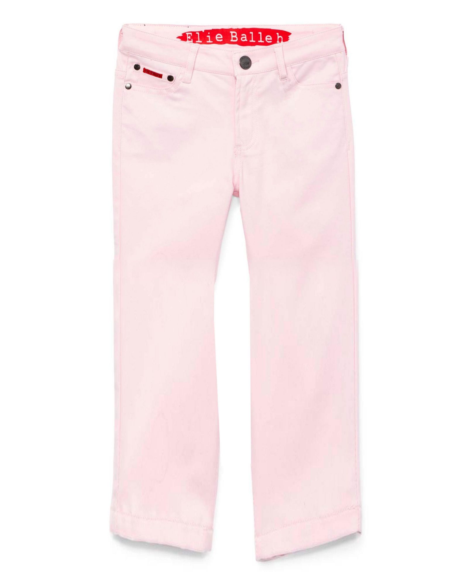 Elie Balleh Big Boys Pink Slim Fit 5 Pocket Twill Pants