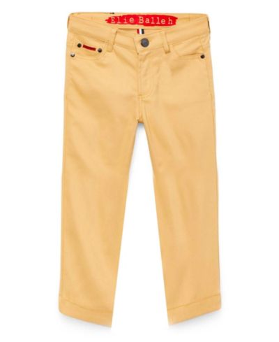 Elie Balleh Детские брюки из твила Slim Fit 5 Pocket Khaki
