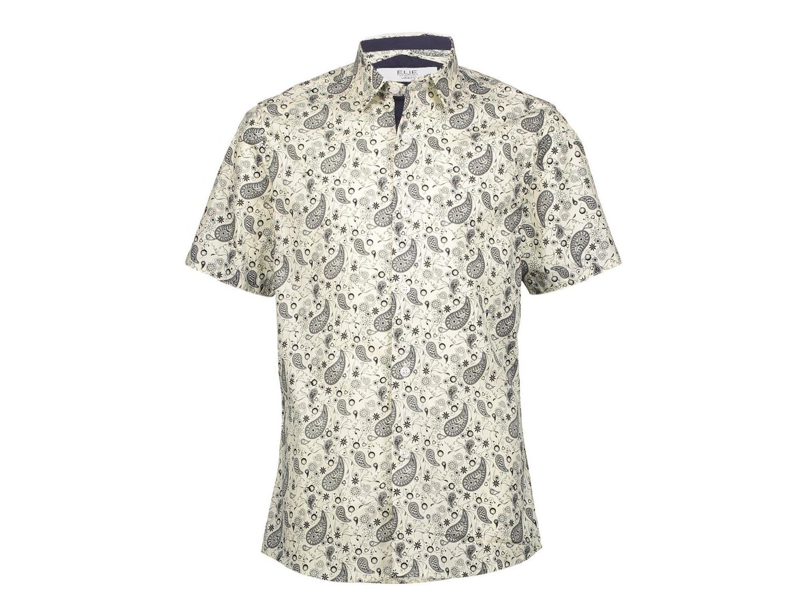 Elie Balleh Мужская рубашка Paisley Slim Fit