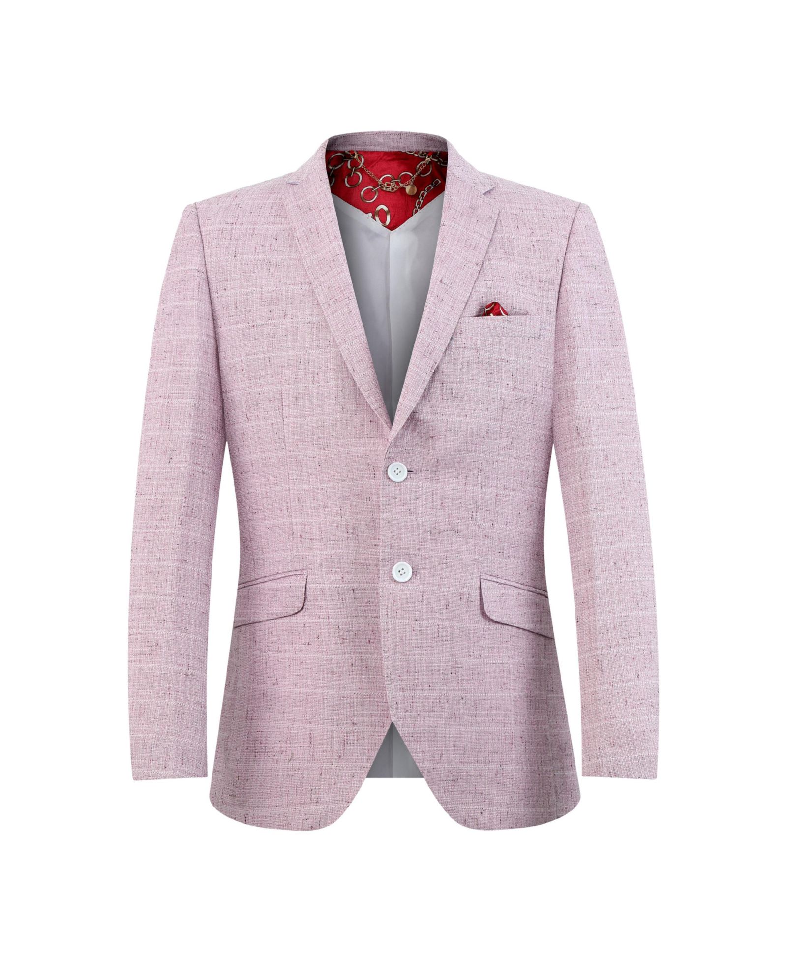 Elie Balleh Toddler Pink Slim Fit Melange Jacket