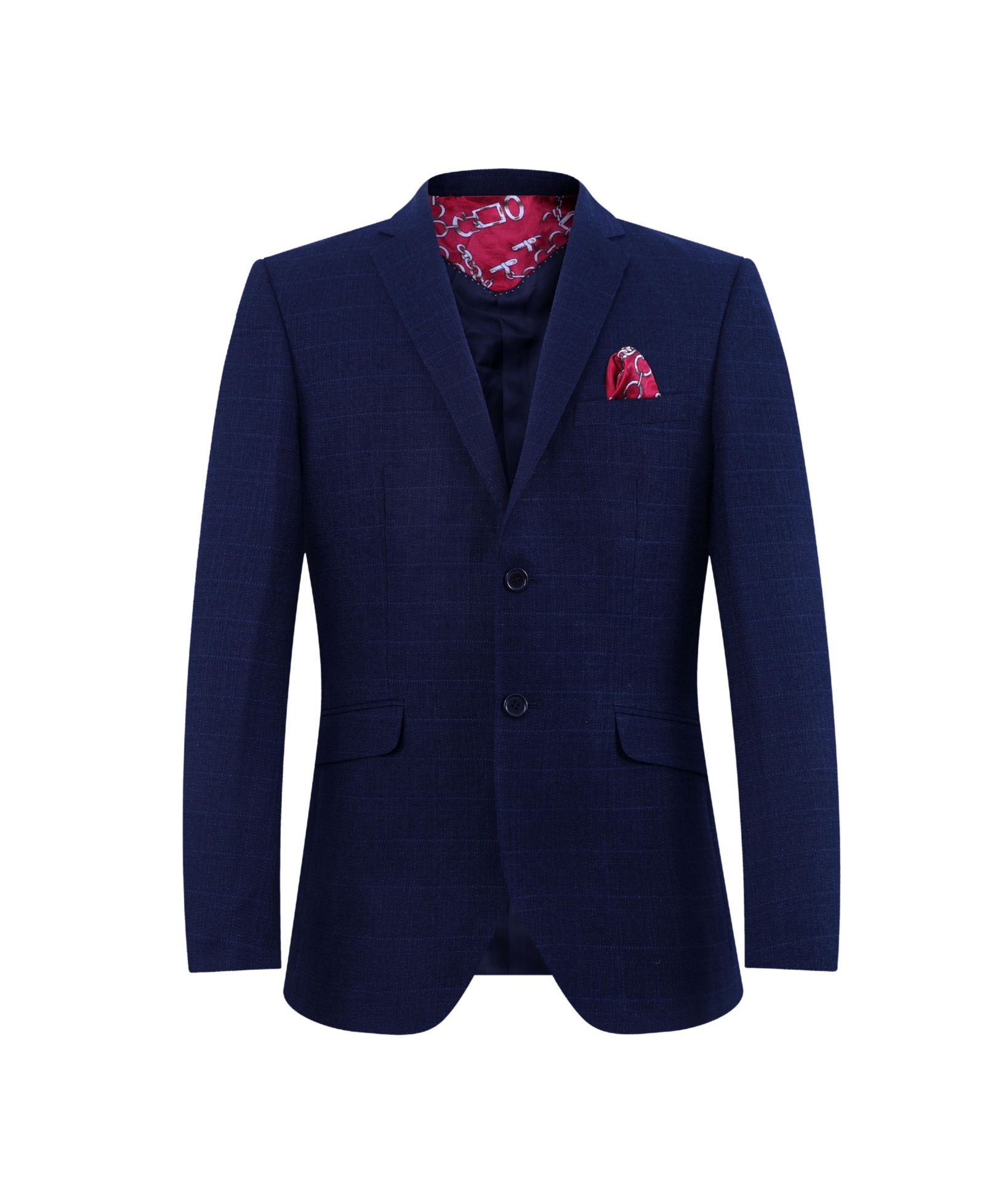 Elie Balleh Big Boys Navy Slim Fit Melange Jacket