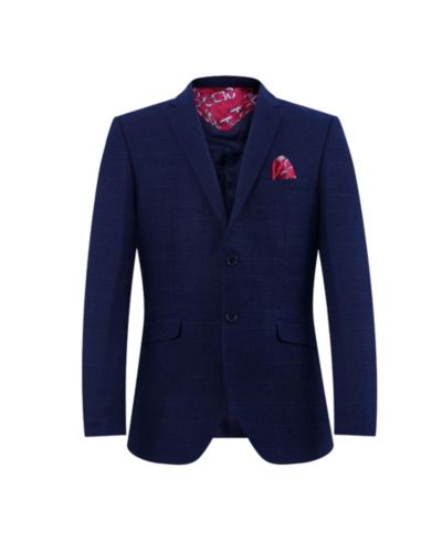 Elie Balleh детская куртка Slim Fit Melange темно-синего цвета