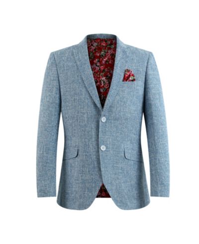 Elie Balleh Детский Blue Slim Fit Classic Melange Jacket
