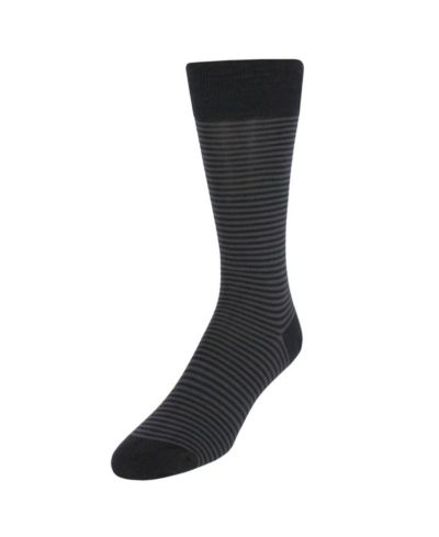 TRAFALGAR Мужские хлопковые носки Pima Cotton в полоску Carvel Mid-Calf (1 пара)