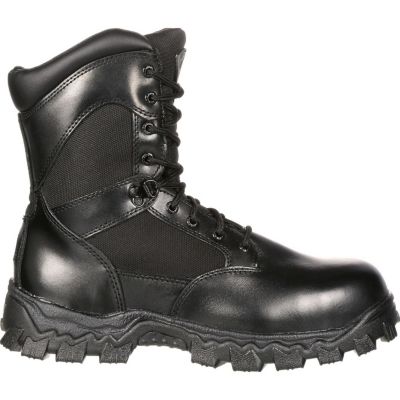ROCKY Men's Alpha Force Zipper Waterproof Public Service Boot
