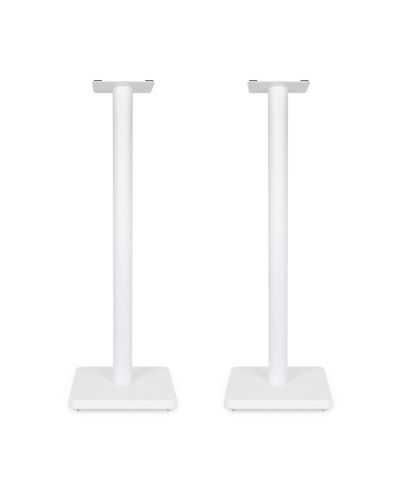 Fluance SS05SWH Adjustable Floor Spikes Rubber Isolation Feet Speaker Stands Up to 25 lbs.