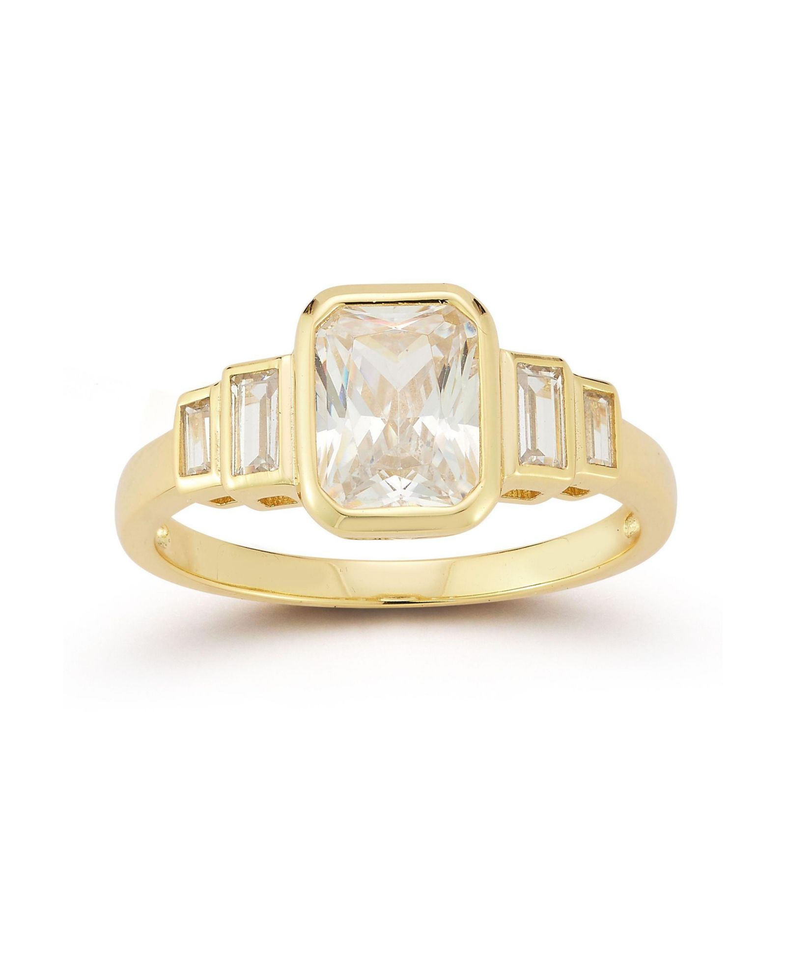 Коктейльное кольцо Rachel Zoe Plated Sterling Silver