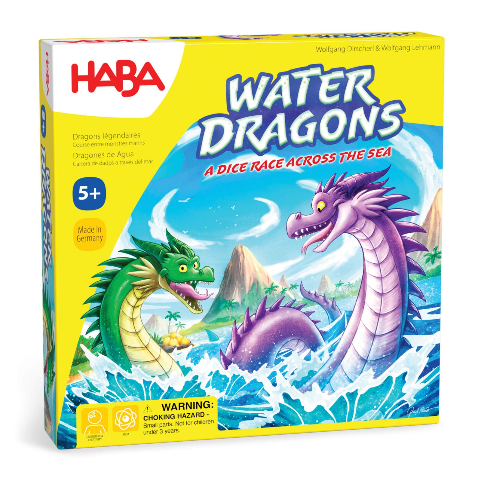 Haba Water Dragons Fast-Paced Dice Board Game, Ages 5+