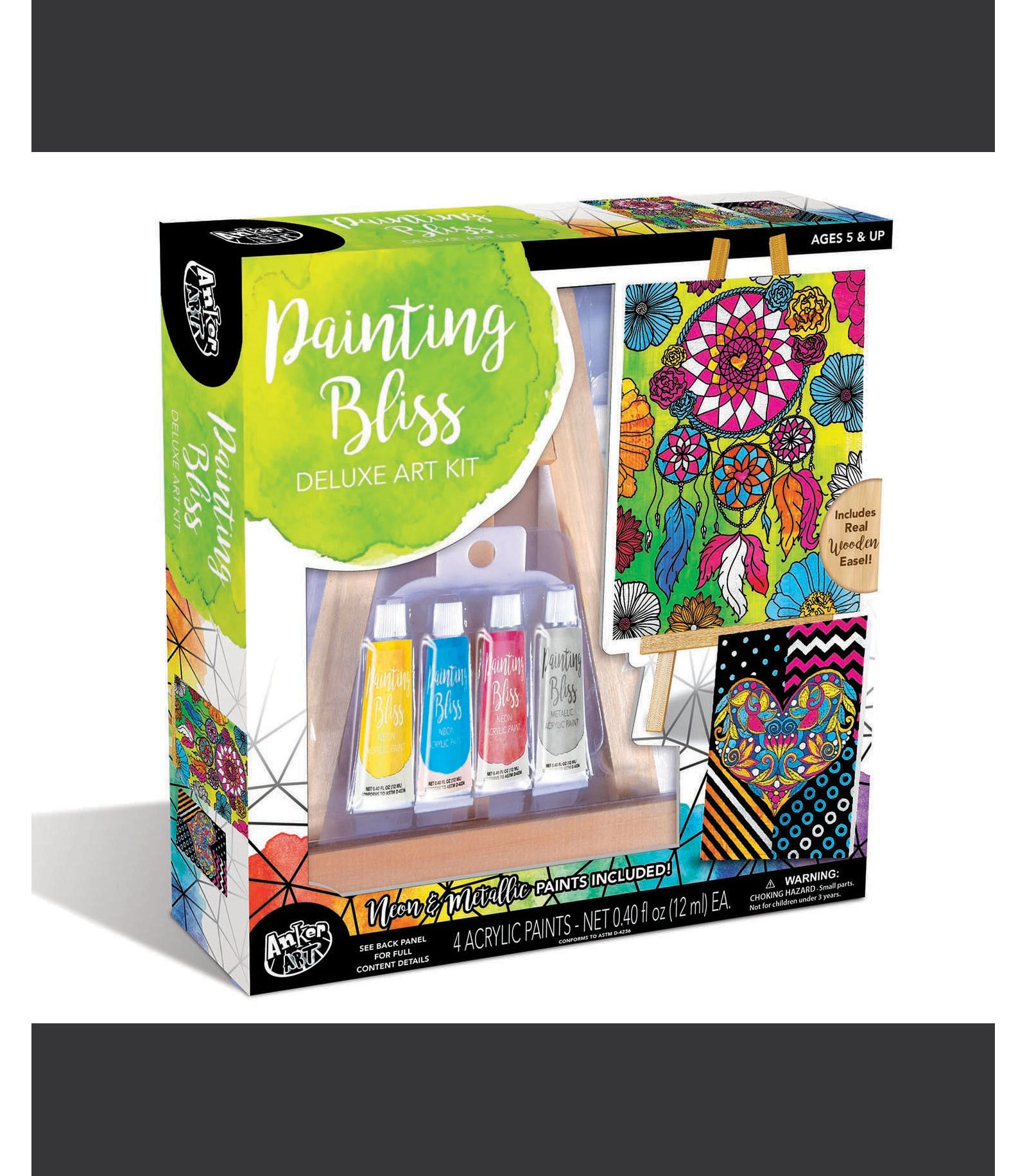 Набор для творчества Anker Play Painting Bliss с деревянным мольбертом