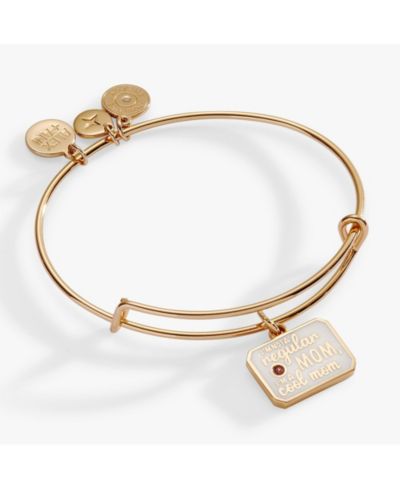Браслет-бэнгл Alex and Ani "I'm Not a Regular Mom, I'm a Cool Mom"